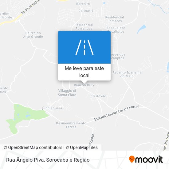 Rua Ângelo Piva mapa