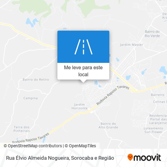 Rua Élvio Almeida Nogueira mapa