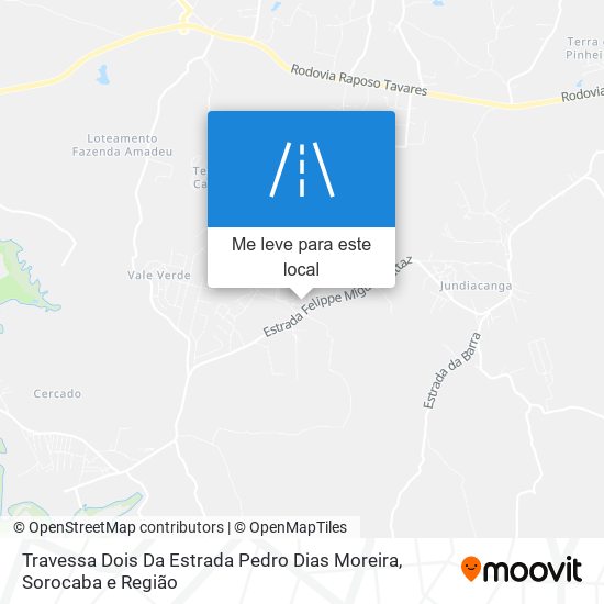 Travessa Dois Da Estrada Pedro Dias Moreira mapa