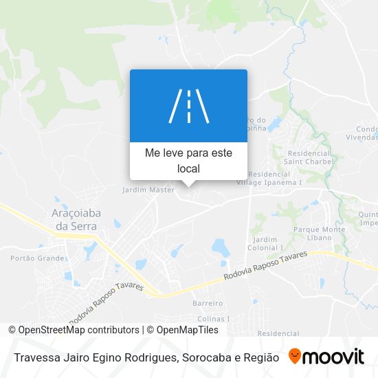Travessa Jairo Egino Rodrigues mapa