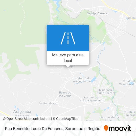 Rua Benedito Lúcio Da Fonseca mapa