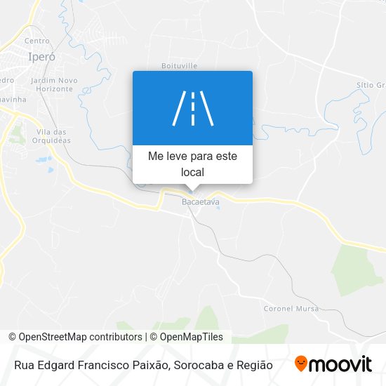 Rua Edgard Francisco Paixão mapa