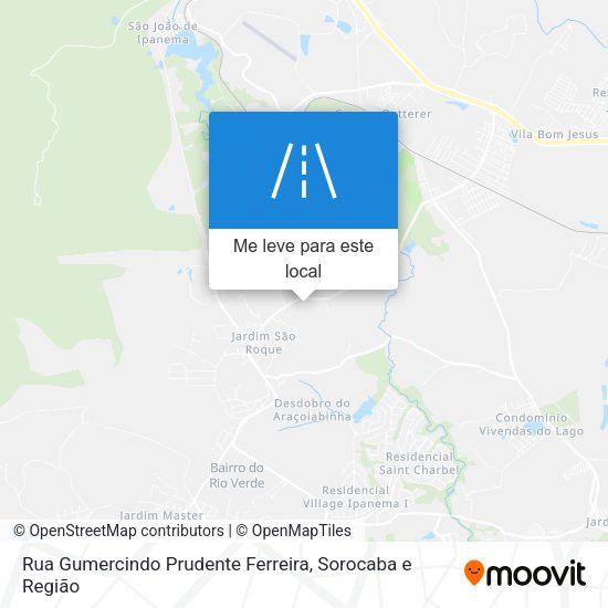 Rua Gumercindo Prudente Ferreira mapa