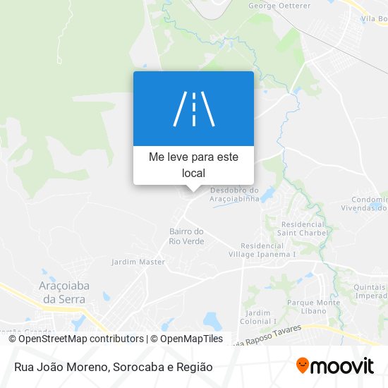 Rua João Moreno mapa