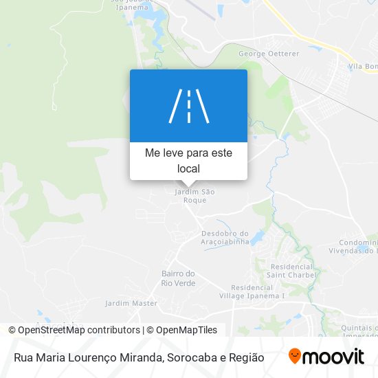 Rua Maria Lourenço Miranda mapa