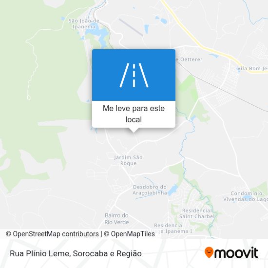 Rua Plínio Leme mapa