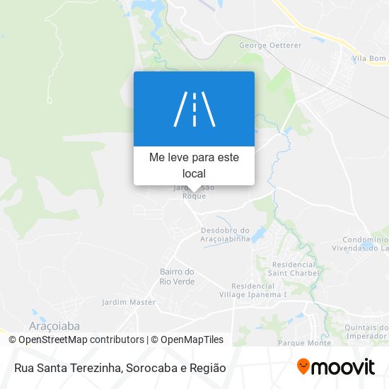 Rua Santa Terezinha mapa