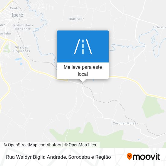 Rua Waldyr Biglia Andrade mapa