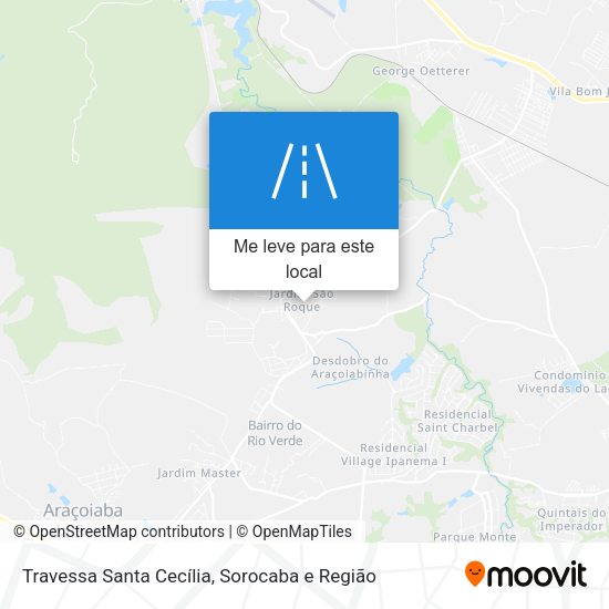 Travessa Santa Cecília mapa