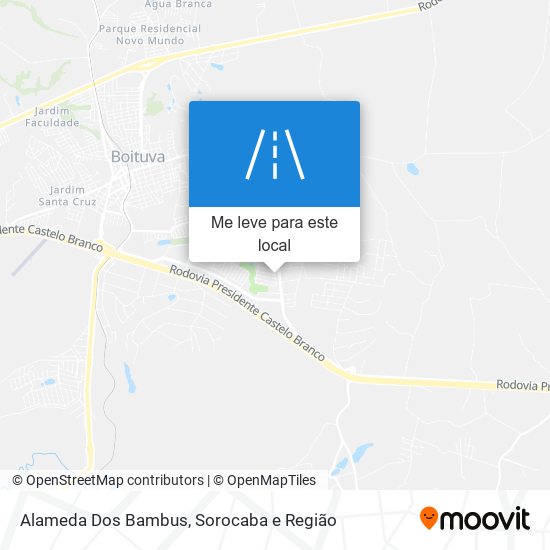 Alameda Dos Bambus mapa