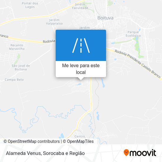 Alameda Venus mapa