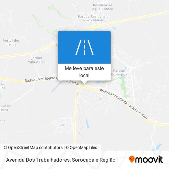 Avenida Dos Trabalhadores mapa