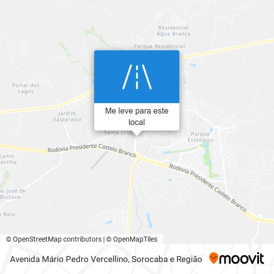 Avenida Mário Pedro Vercellino mapa