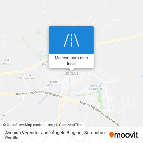 Avenida Vereador José Ângelo Biagioni mapa