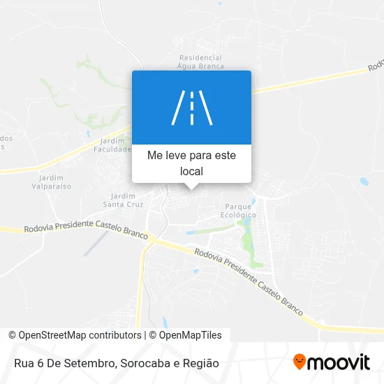 Rua 6 De Setembro mapa