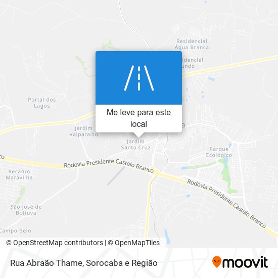 Rua Abraão Thame mapa
