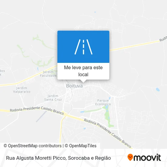 Rua Algusta Moretti Picco mapa