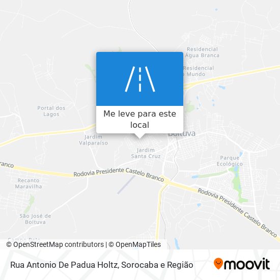 Rua Antonio De Padua Holtz mapa