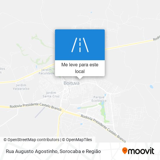 Rua Augusto Agostinho mapa