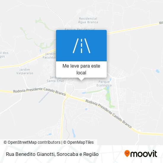 Rua Benedito Gianotti mapa