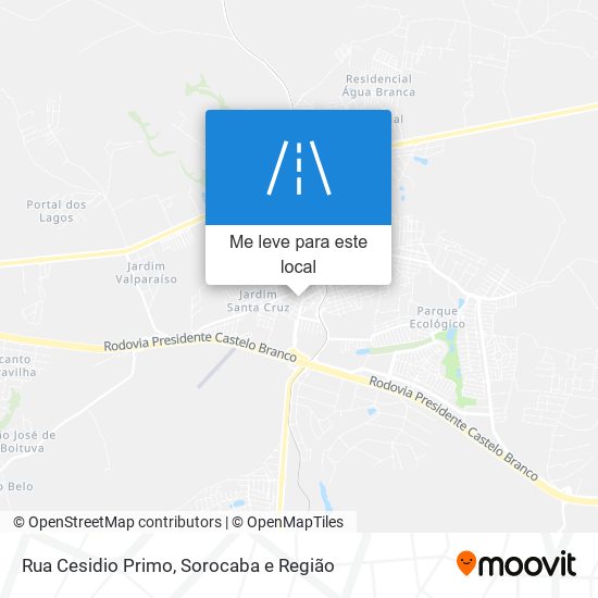 Rua Cesidio Primo mapa