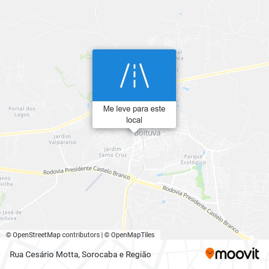 Rua Cesário Motta mapa