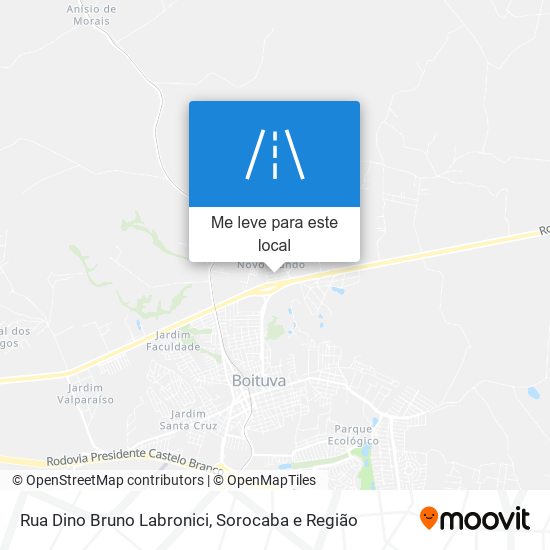 Rua Dino Bruno Labronici mapa