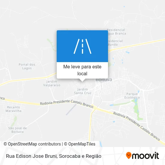 Rua Edison Jose Bruni mapa