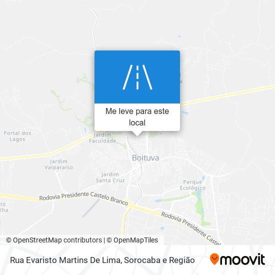 Rua Evaristo Martins De Lima mapa
