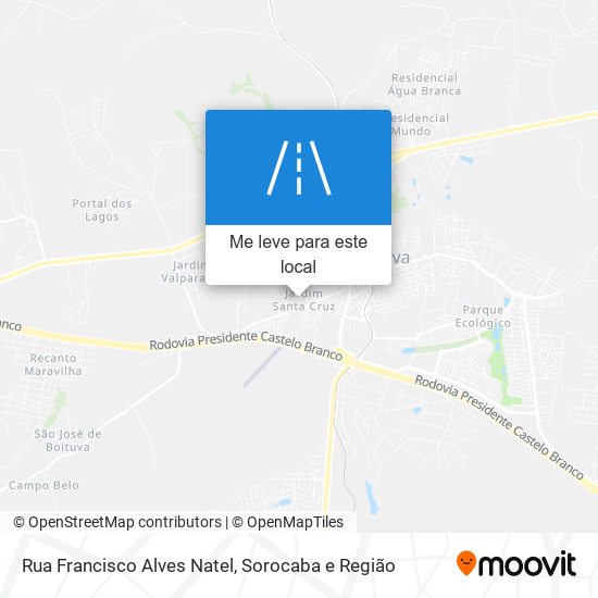 Rua Francisco Alves Natel mapa