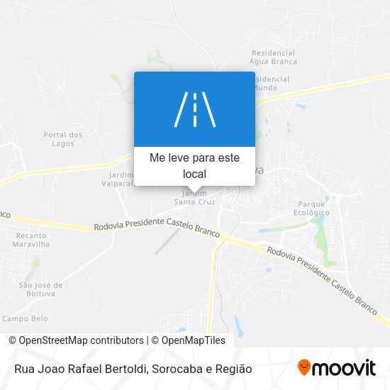 Rua Joao Rafael Bertoldi mapa