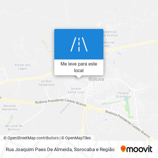 Rua Joaquim Paes De Almeida mapa