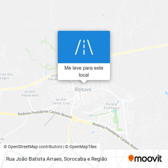 Rua João Batista Arraes mapa