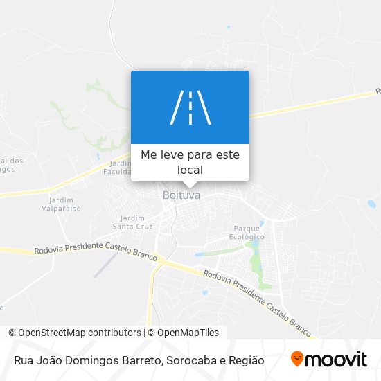 Rua João Domingos Barreto mapa