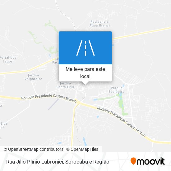 Rua Jílio Plínio Labronici mapa