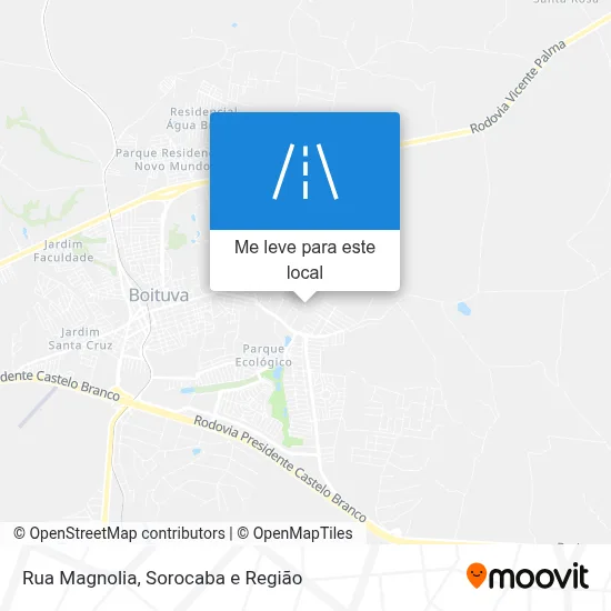 Rua Magnolia mapa