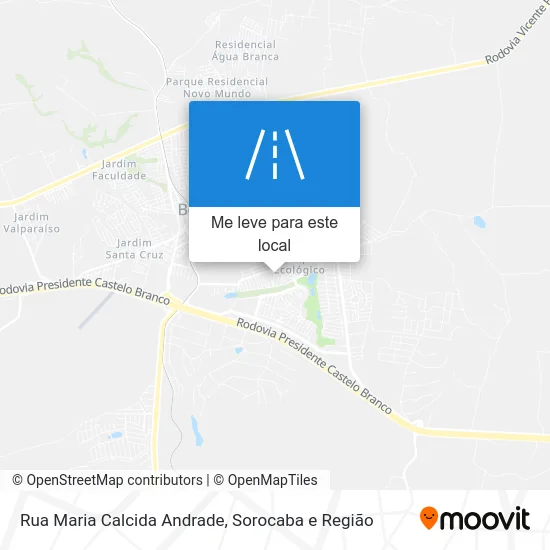 Rua Maria Calcida Andrade mapa