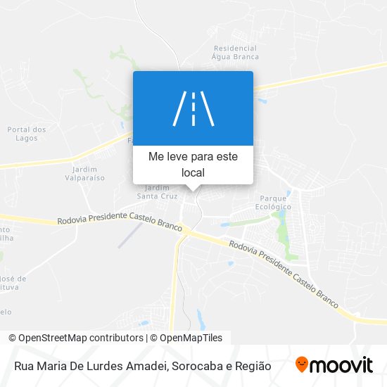 Rua Maria De Lurdes Amadei mapa