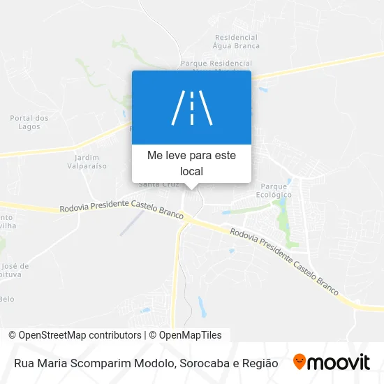 Rua Maria Scomparim Modolo mapa