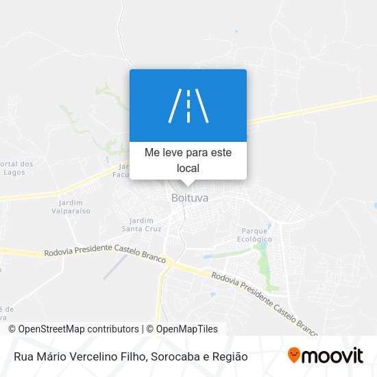 Rua Mário Vercelino Filho mapa