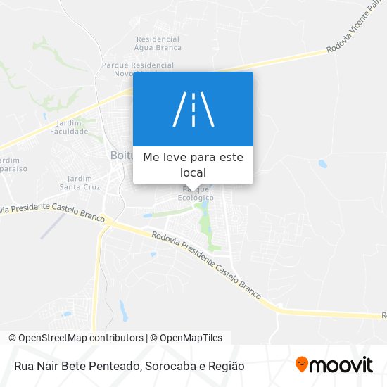 Rua Nair Bete Penteado mapa