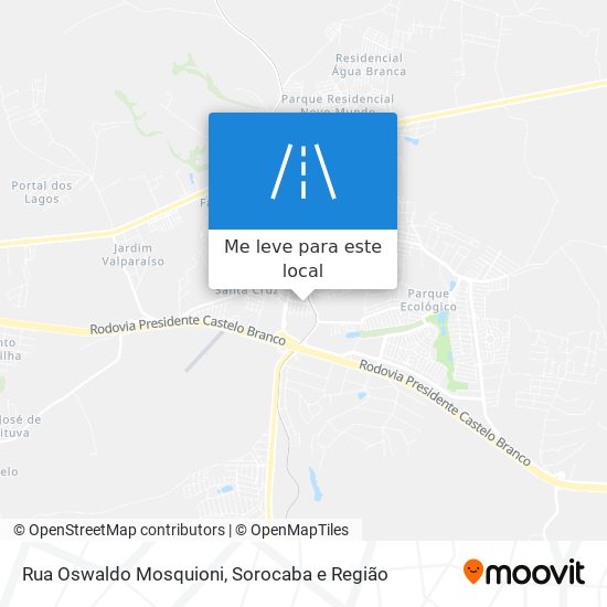 Rua Oswaldo Mosquioni mapa