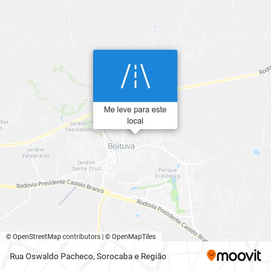 Rua Oswaldo Pacheco mapa