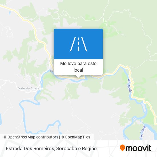 Estrada Dos Romeiros mapa