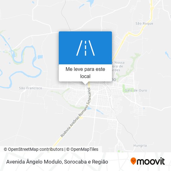 Avenida Ângelo Modulo mapa