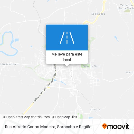 Rua Alfredo Carlos Madeira mapa