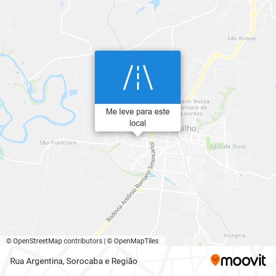 Rua Argentina mapa