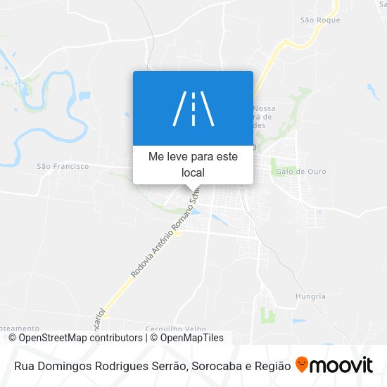 Rua Domingos Rodrigues Serrão mapa