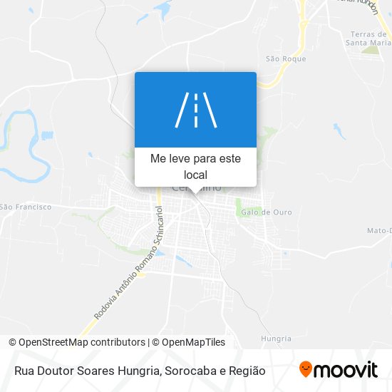 Rua Doutor Soares Hungria mapa