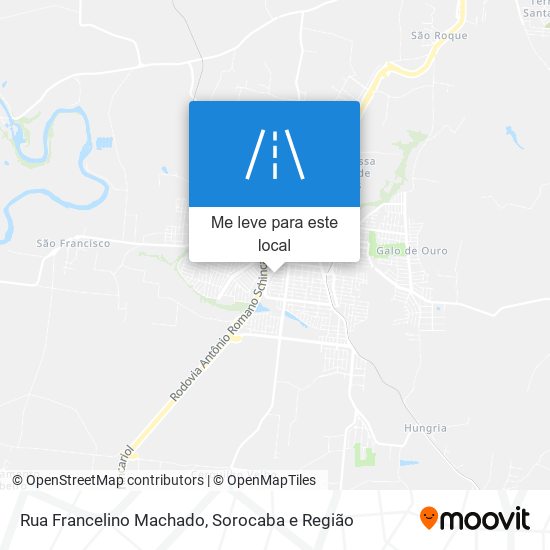 Rua Francelino Machado mapa